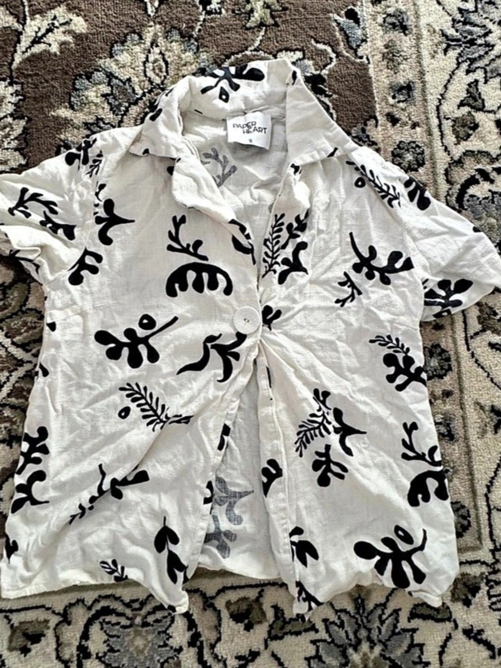 Paper Heart Abstract Top & Skirt Set Size Small